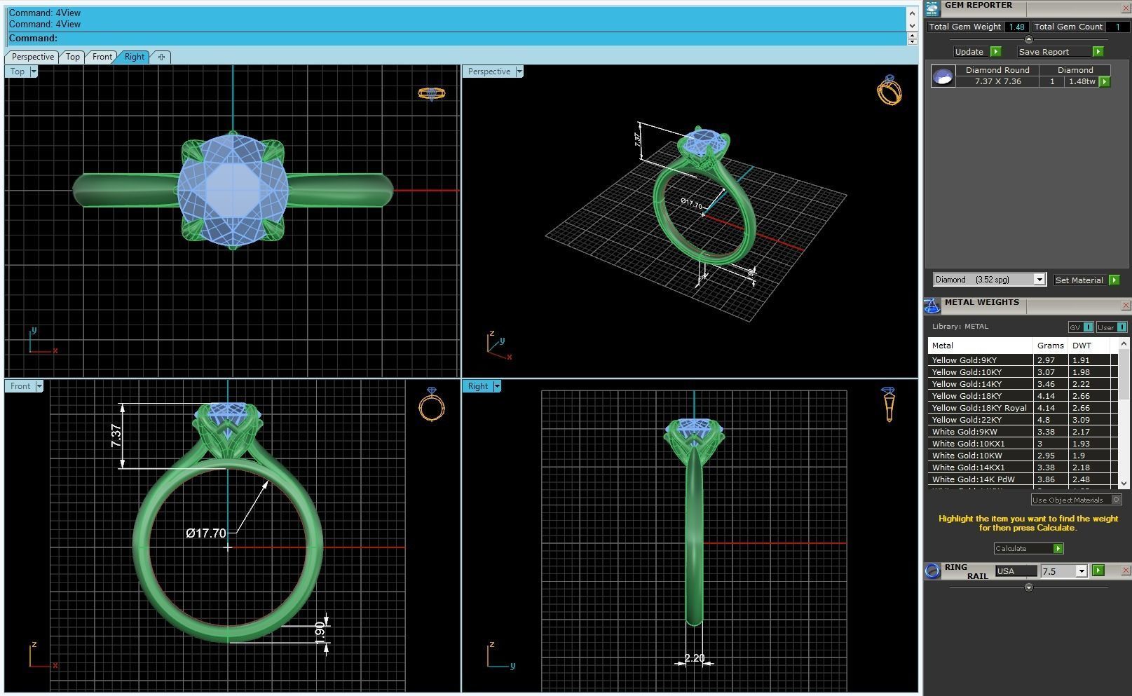 Alex Venables Diamond Ring 3D print model_4