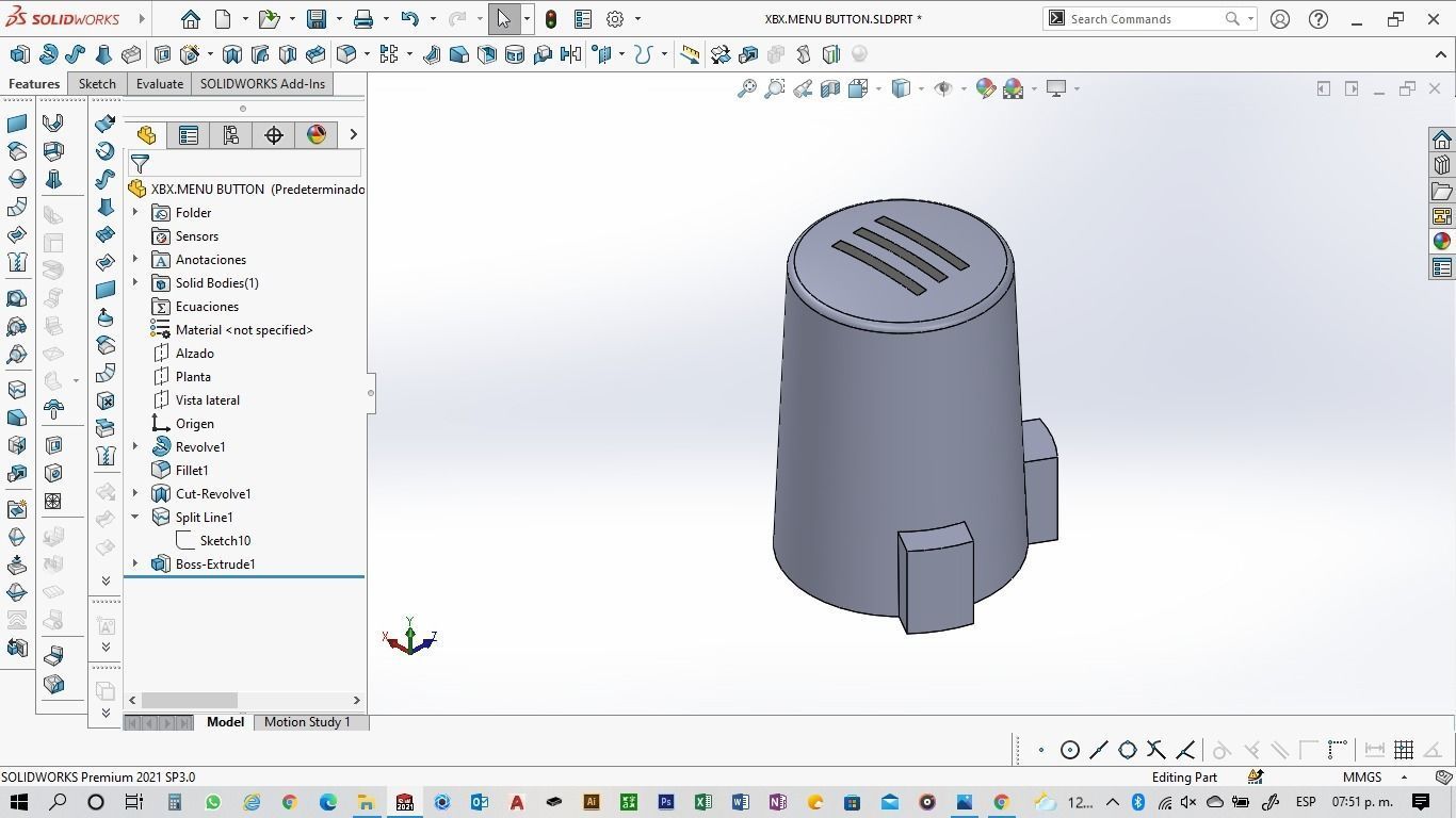XBOX SERIES X CONTROLLER - MENU BUTTON 3D print model_1