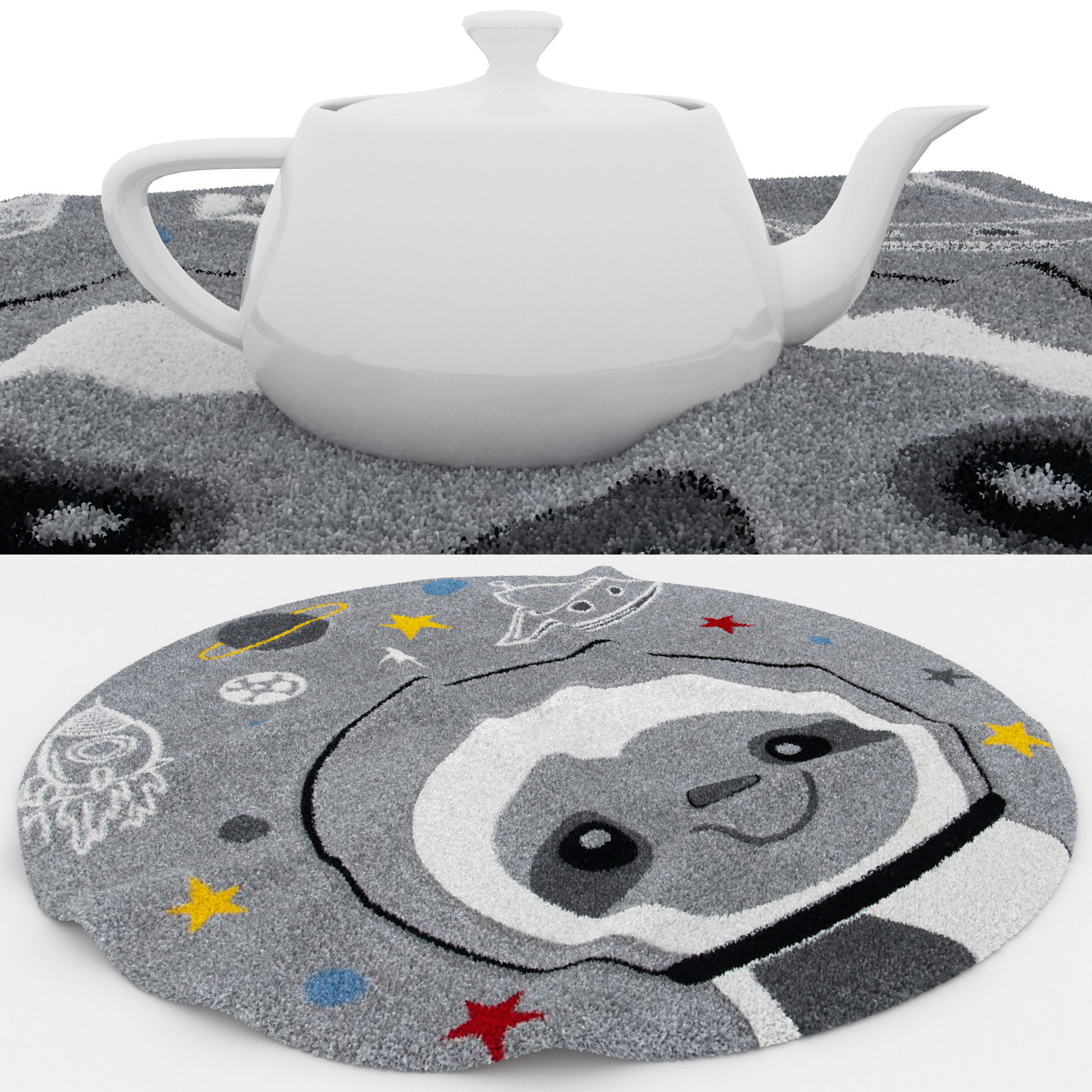 Rugs No 552 Low-poly 3D model_1