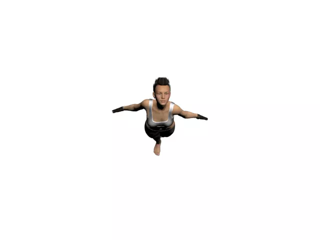 this is female model 3D model_0