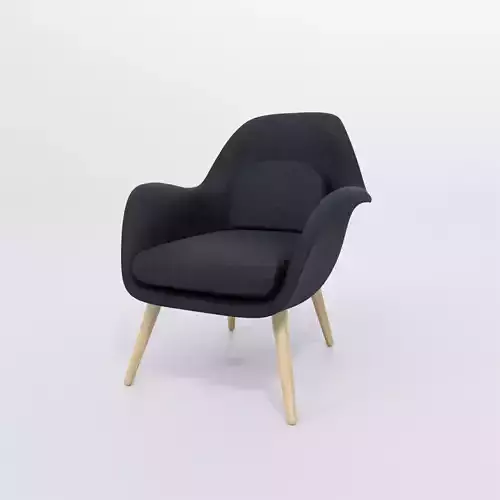 Swoon Lounge Chair petit wood Dark