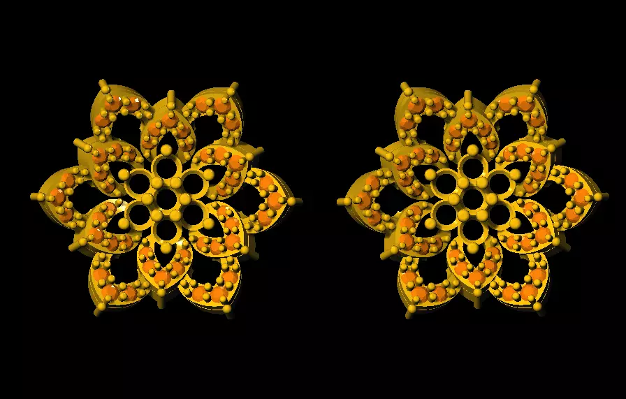  Tops earrings  3D print model_0