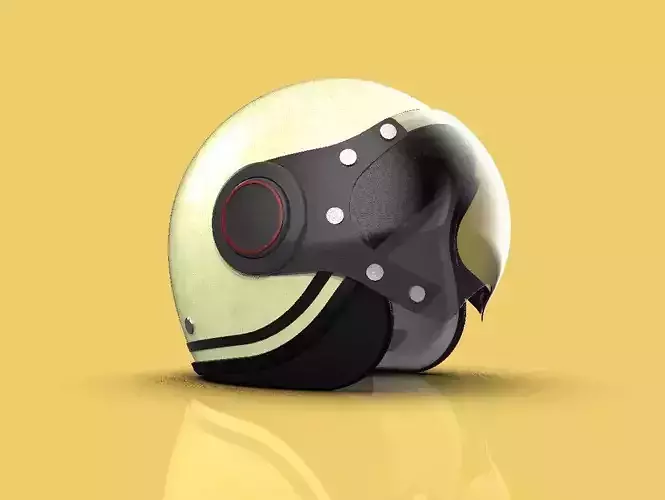 VINTAGE RETRO SCOOTER HELMET MOTORBIKE MOTORCYCLE