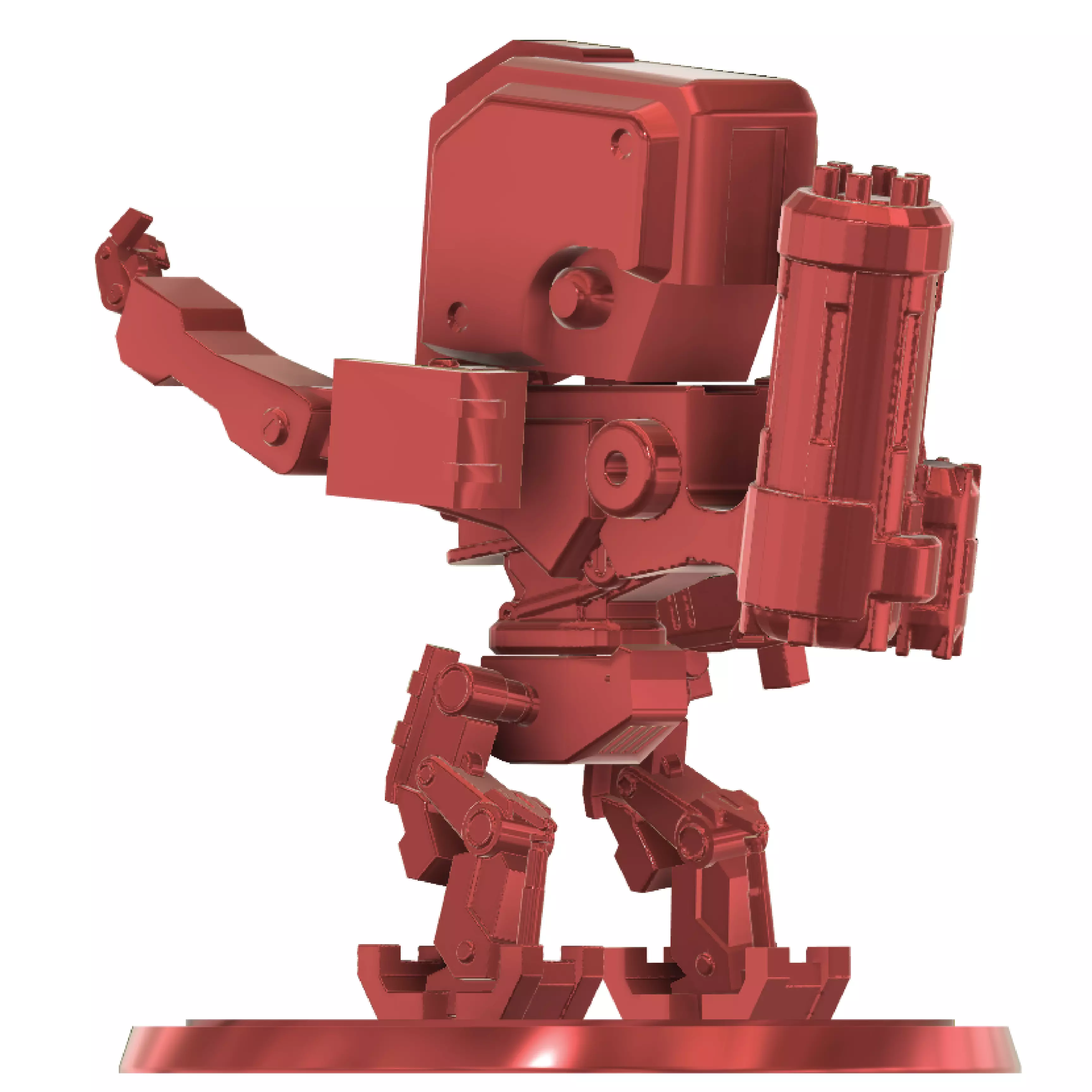 Chibi Bastion Overwatch 3D print model_0