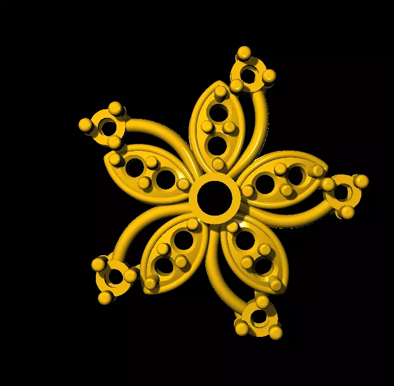 Tops earrings Free 3D print model