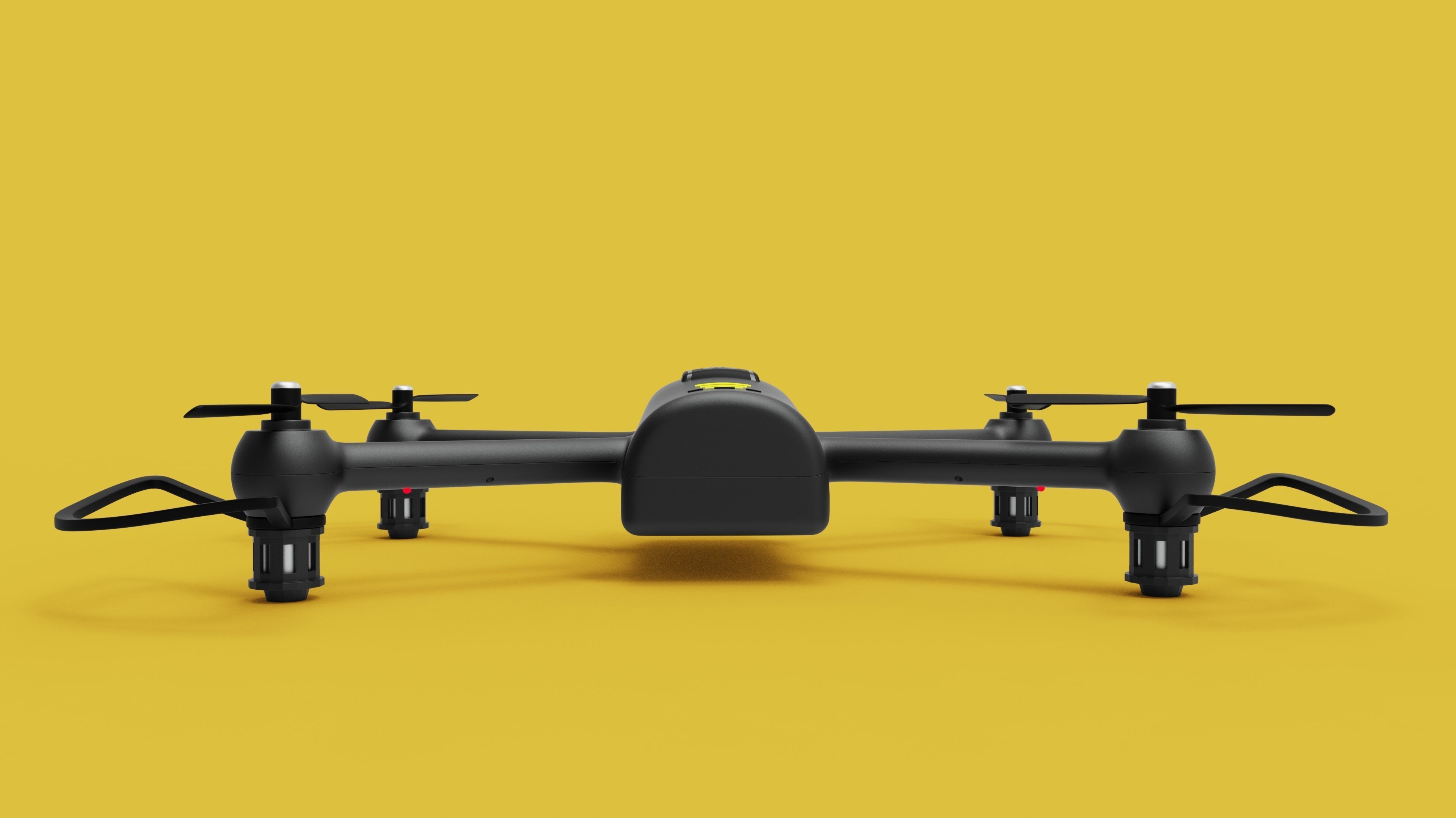 Black Drone 3D model_4