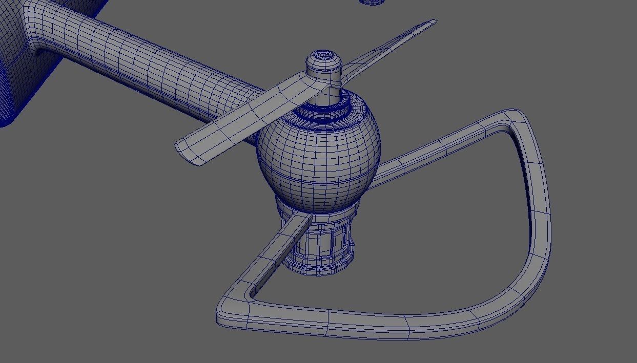 Black Drone 3D model_27