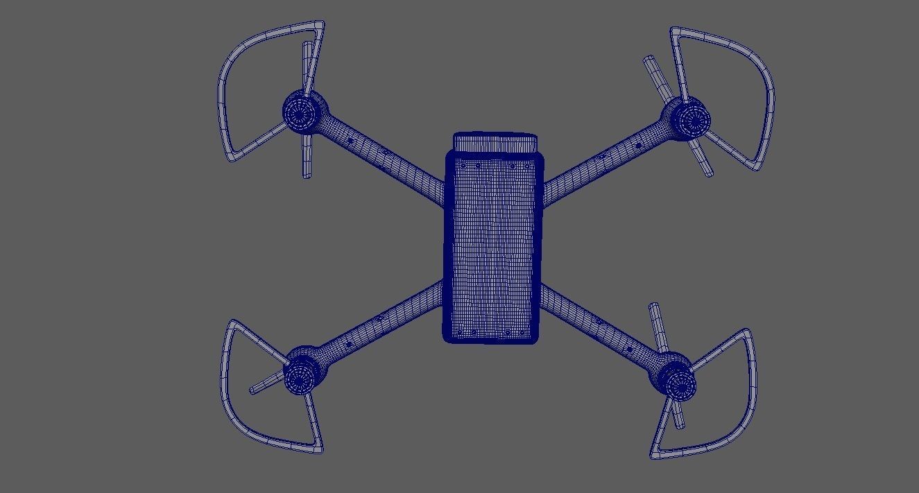 Black Drone 3D model_23