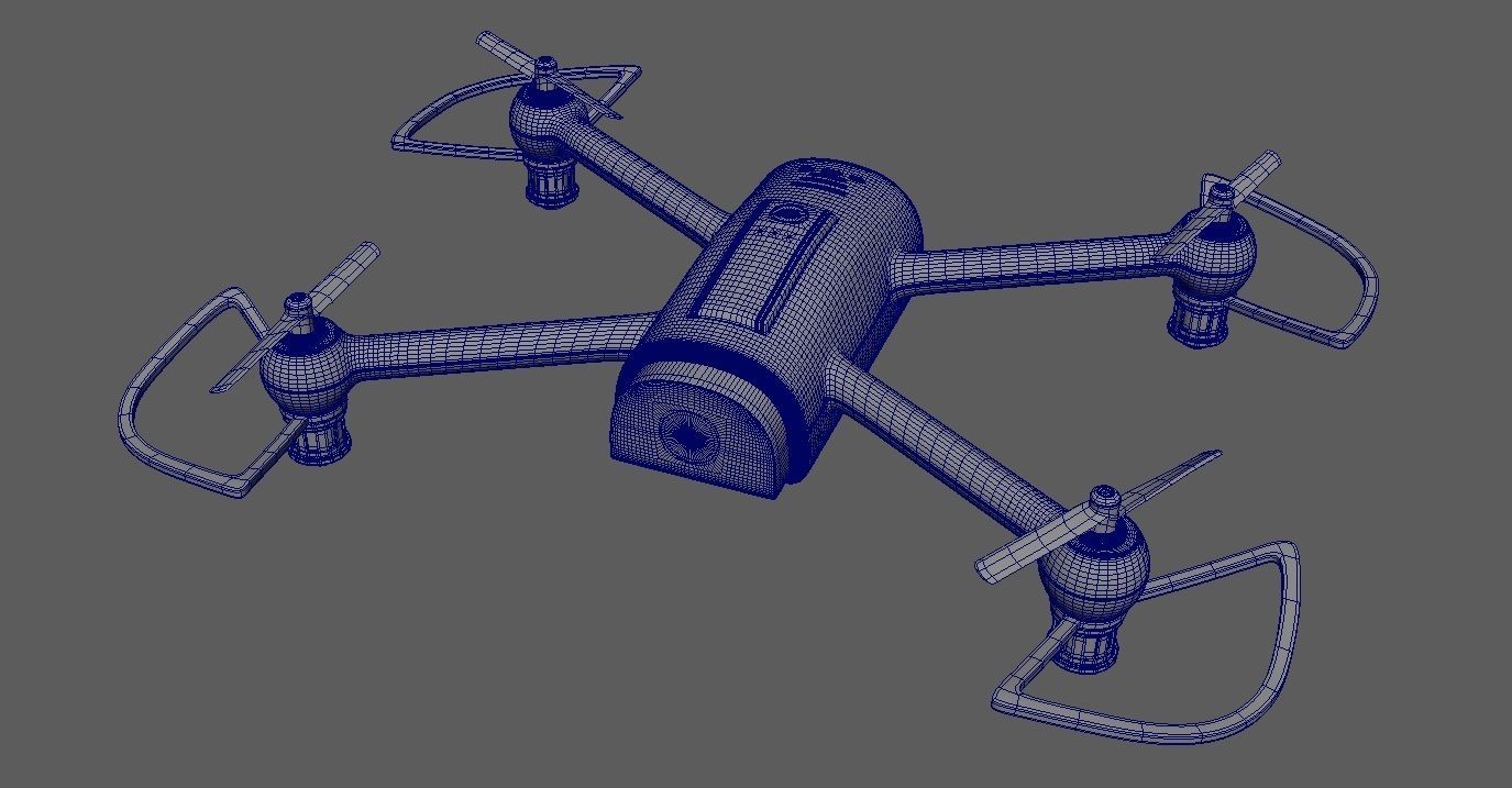 Black Drone 3D model_22