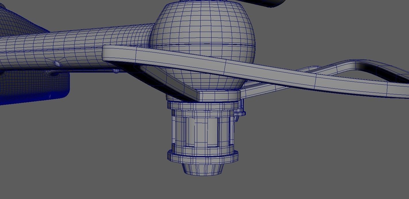 Black Drone 3D model_25