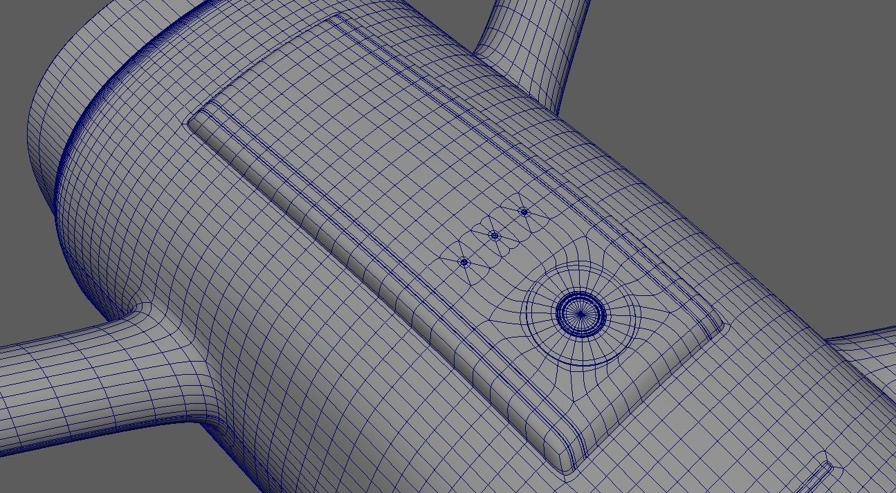 Black Drone 3D model_21