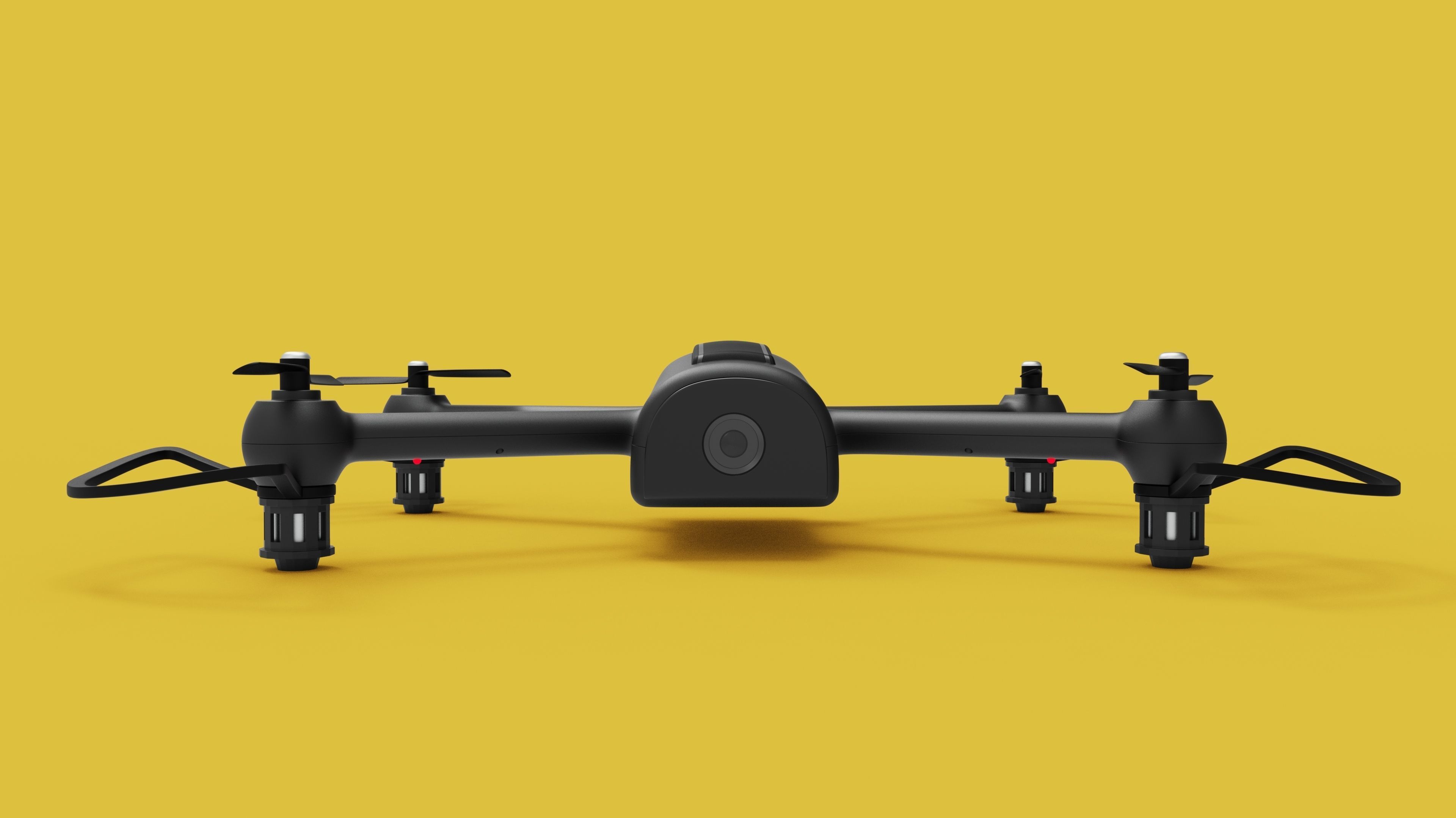 Black Drone 3D model_1