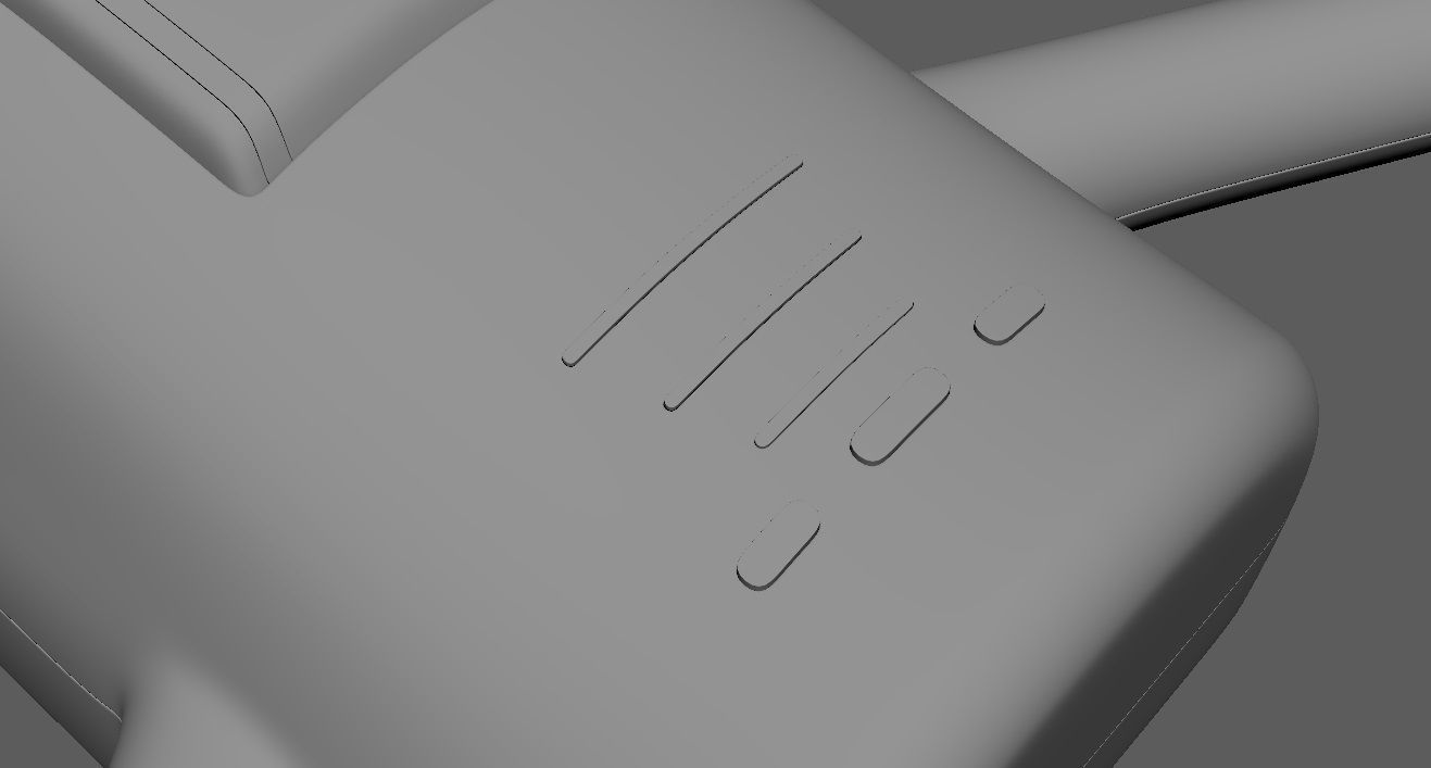 Black Drone 3D model_19