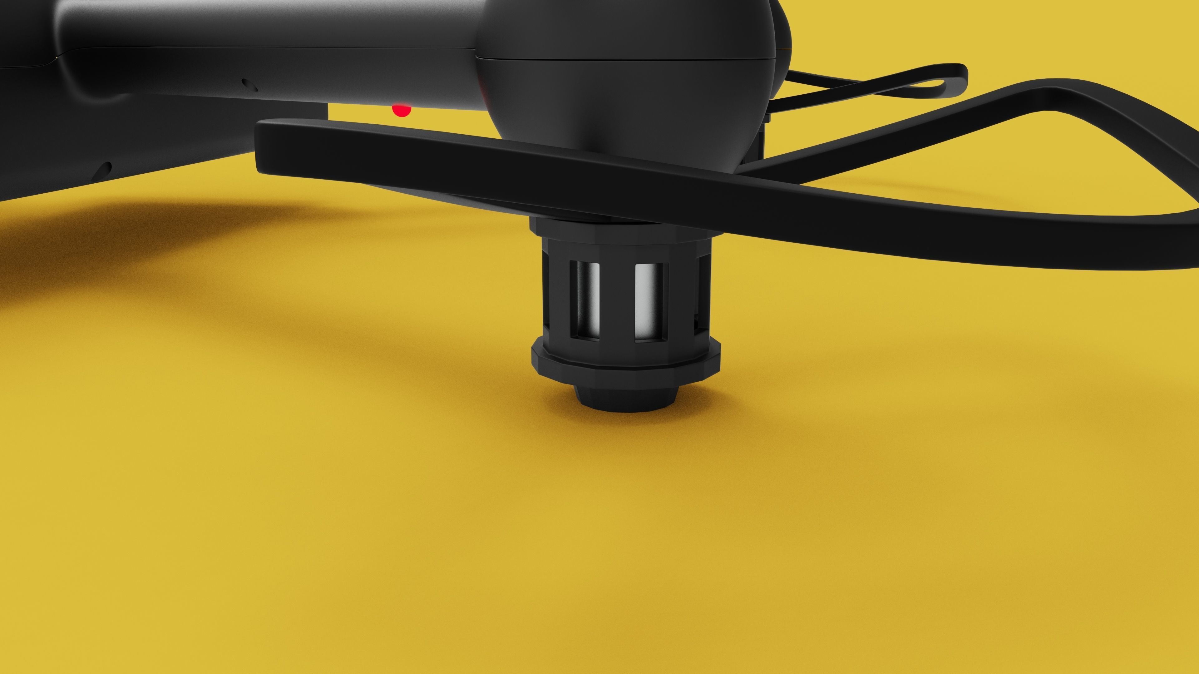 Black Drone 3D model_7