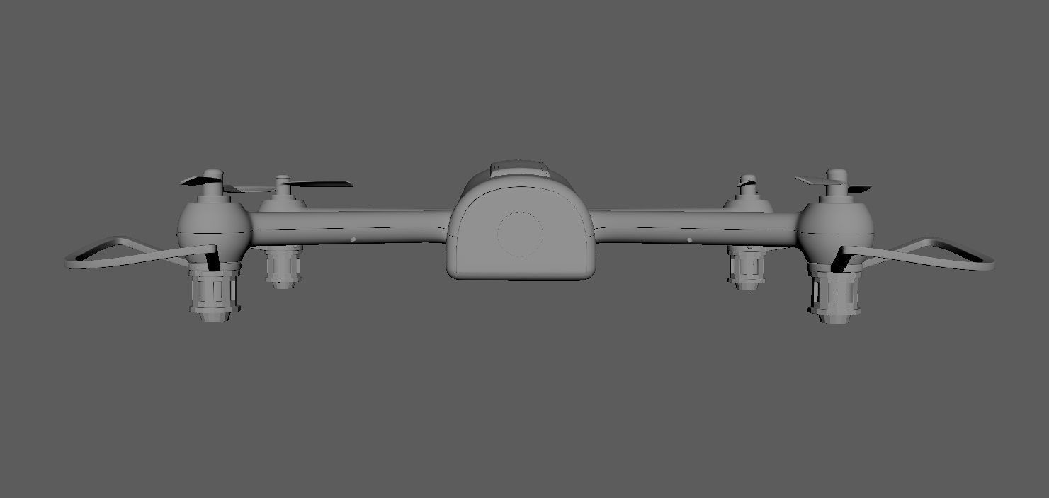 Black Drone 3D model_14