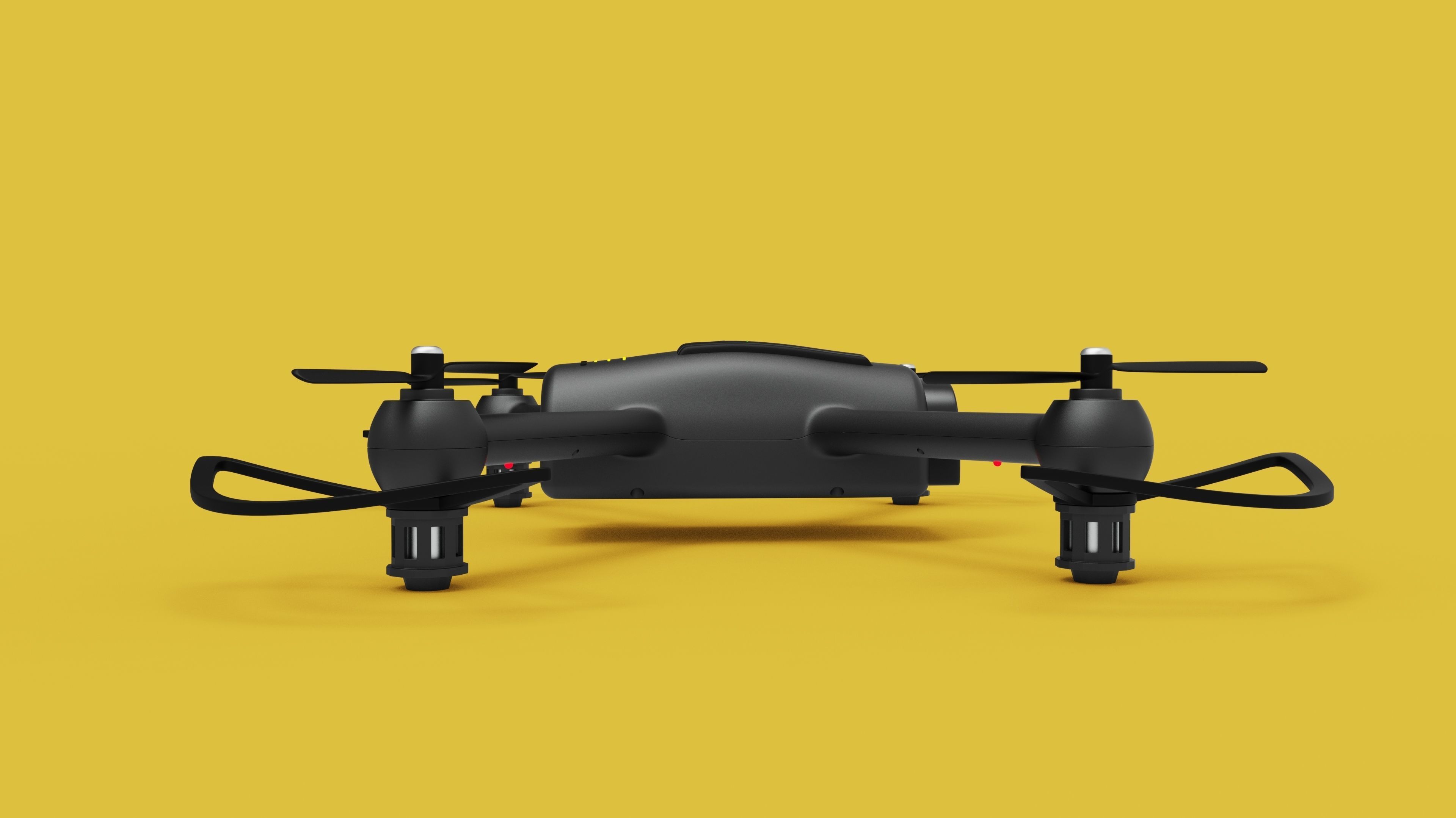 Black Drone 3D model_3