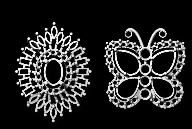 Tops earrings 3D print model