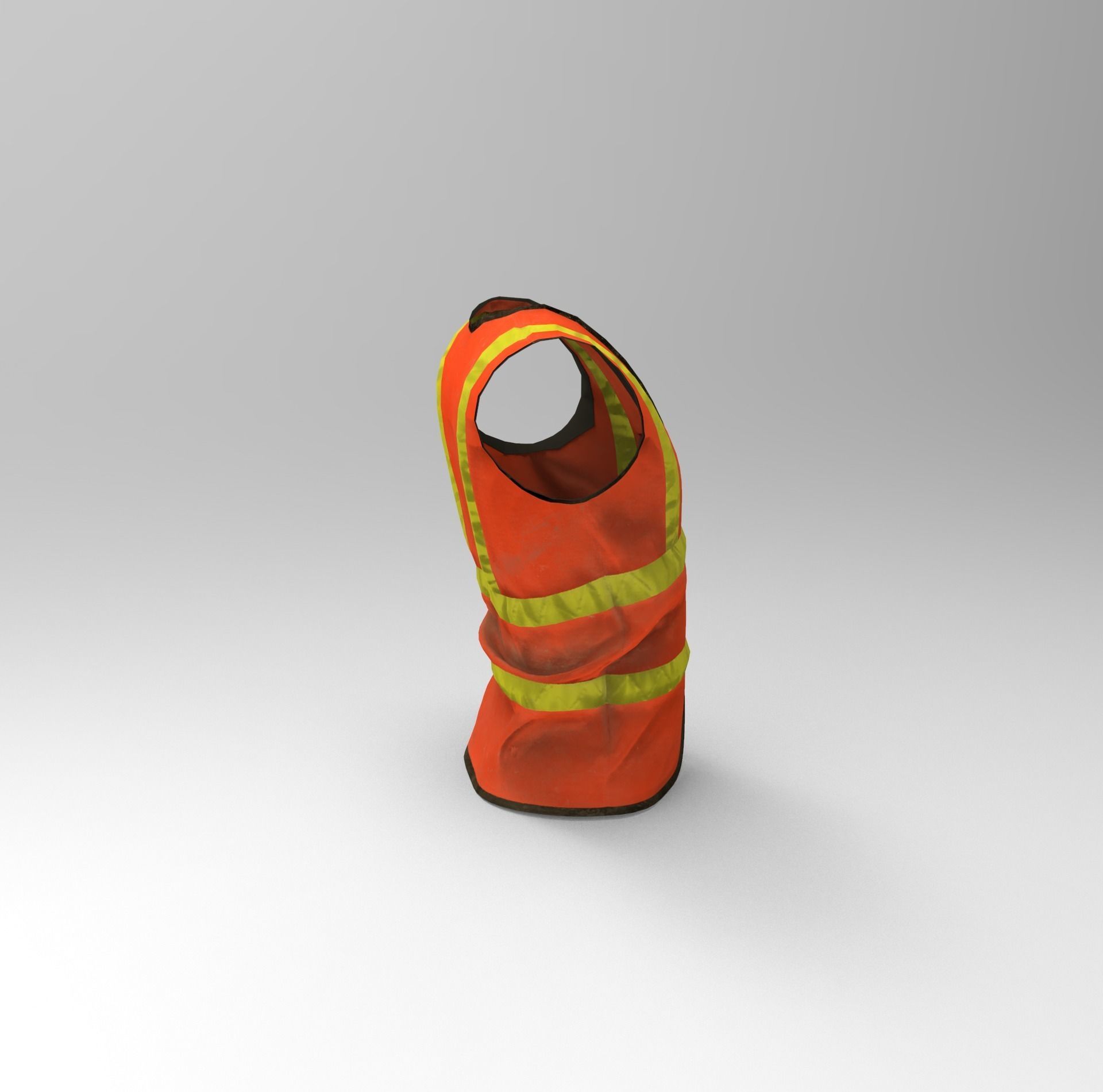 Realistic Worker Vest Low-poly 3D model_26