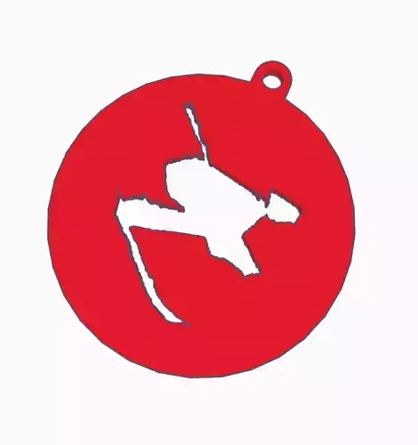 Beijing 2022 Olympic alpine skiing pendants and keychains 3D print model
