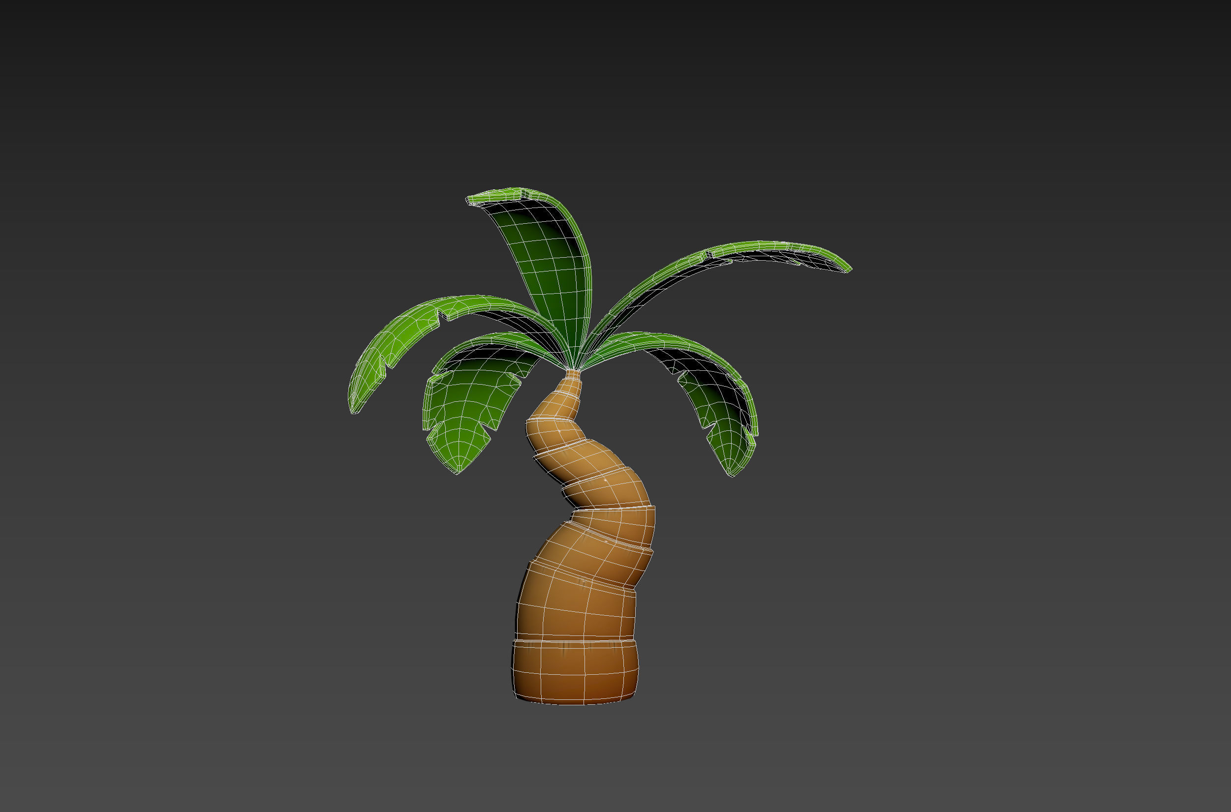Cartoon Palm 001 3D model_17