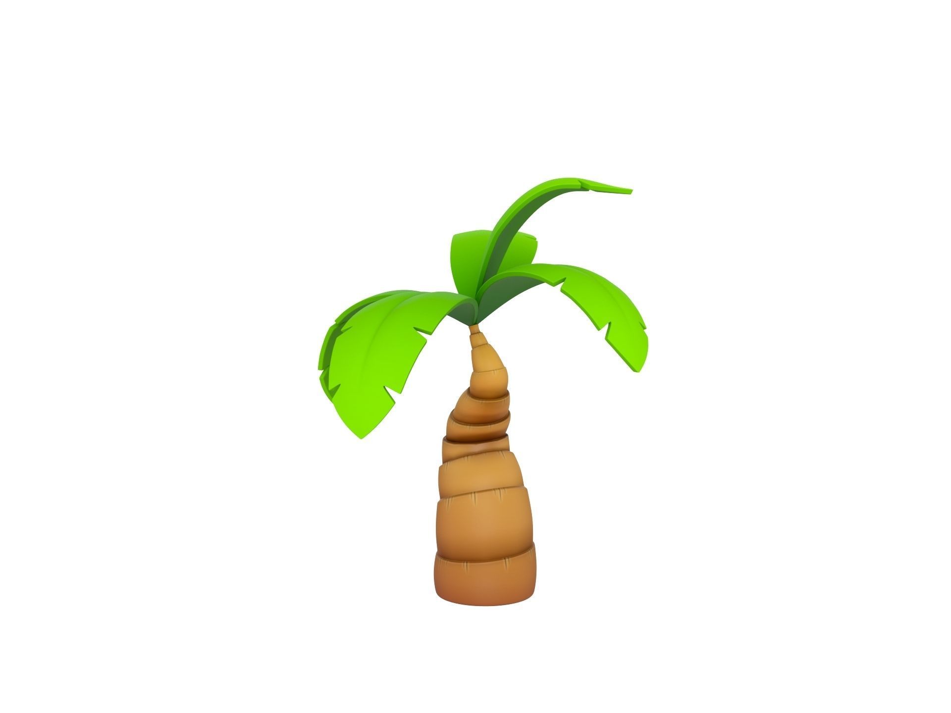 Cartoon Palm 001 3D model_7