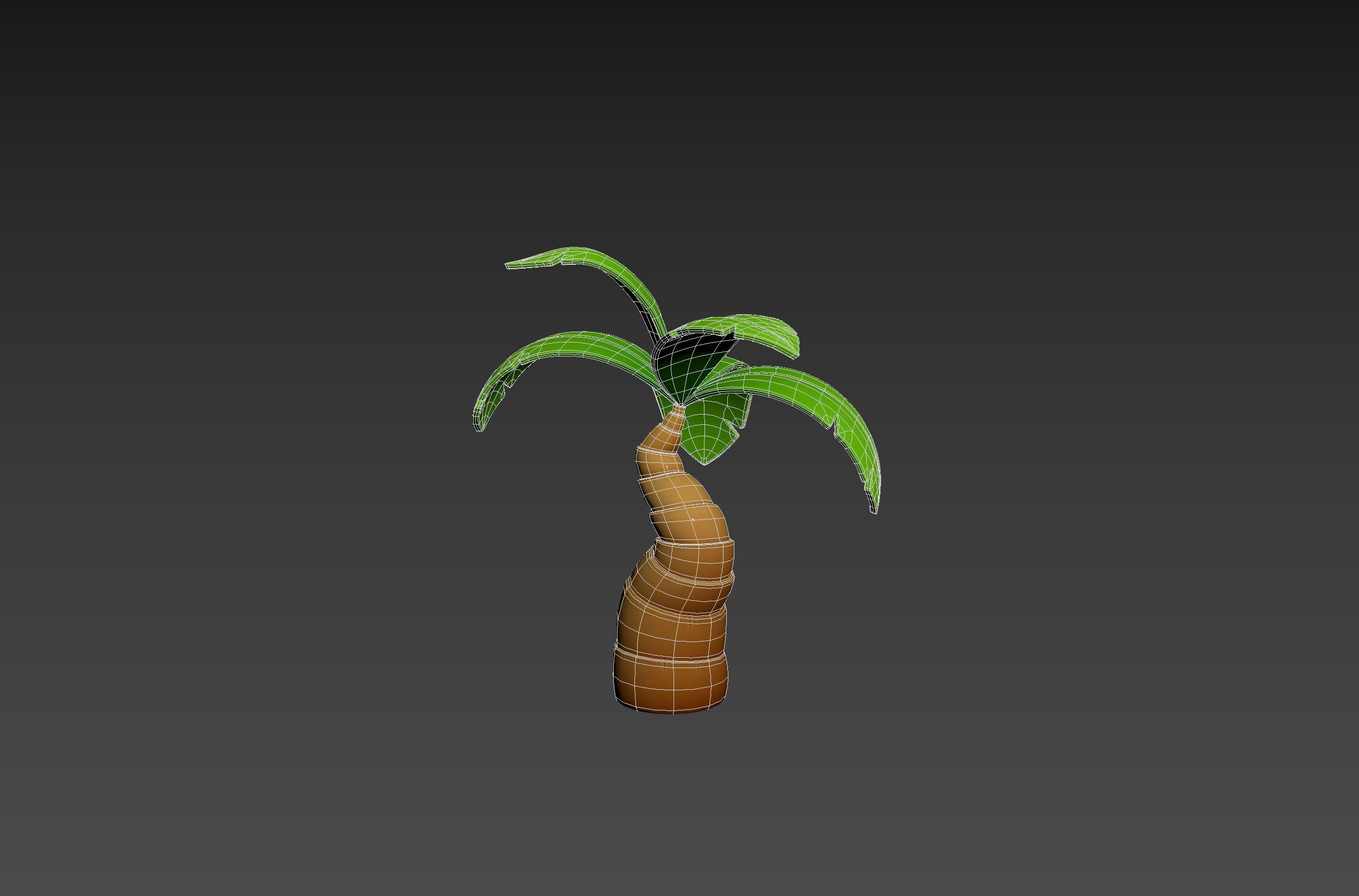 Cartoon Palm 001 3D model_16
