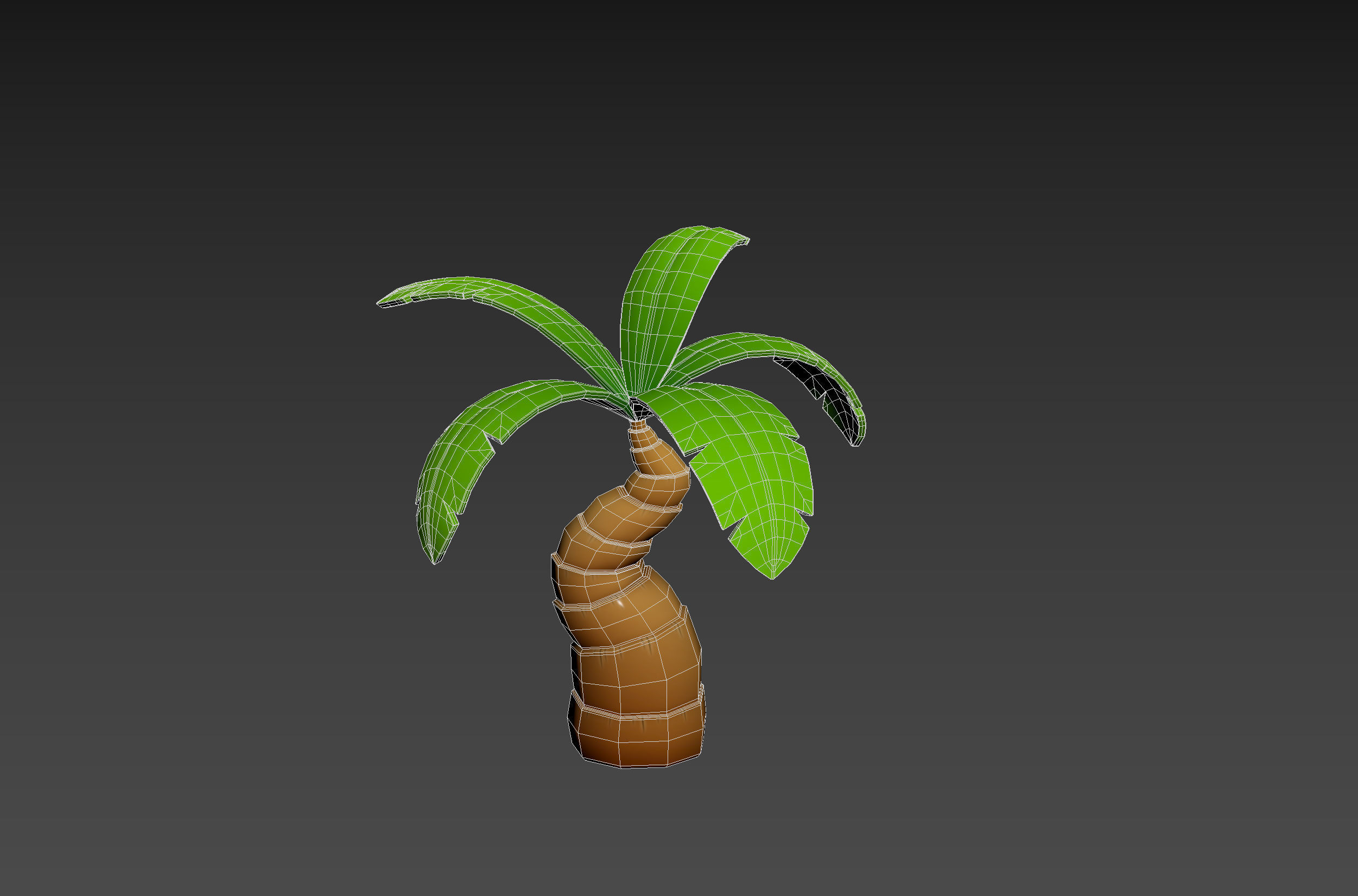 Cartoon Palm 001 3D model_11