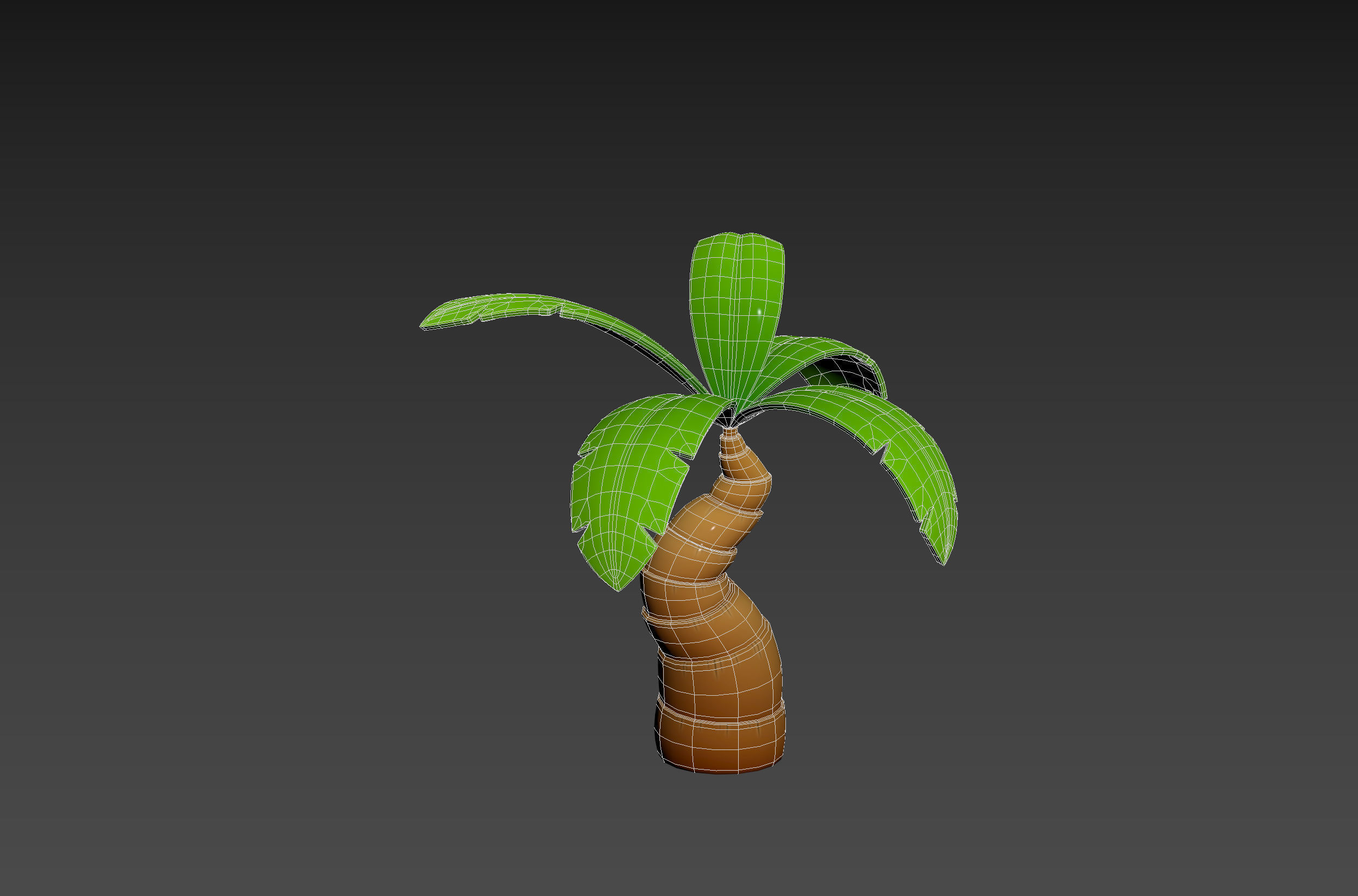 Cartoon Palm 001 3D model_14