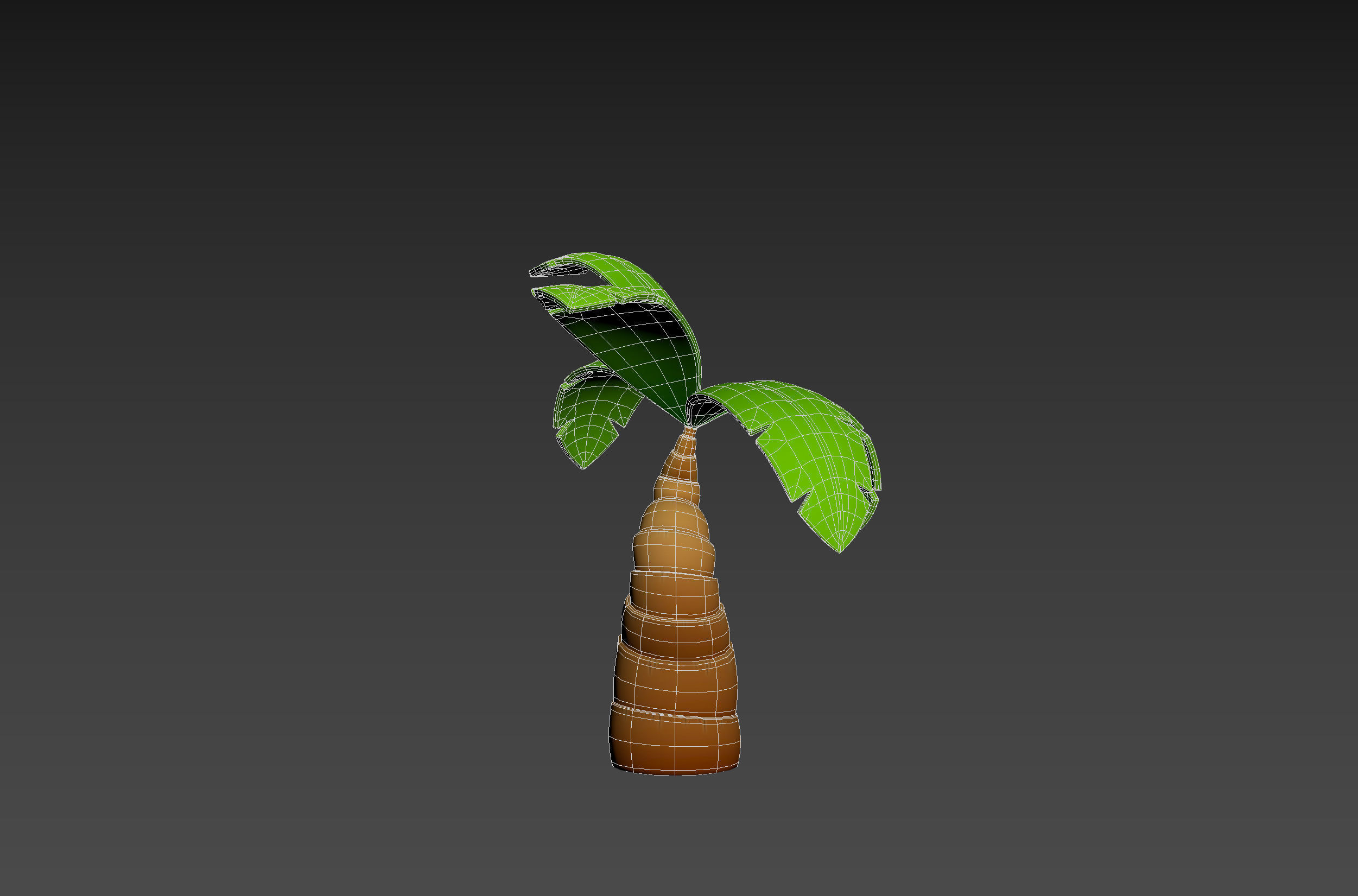 Cartoon Palm 001 3D model_15