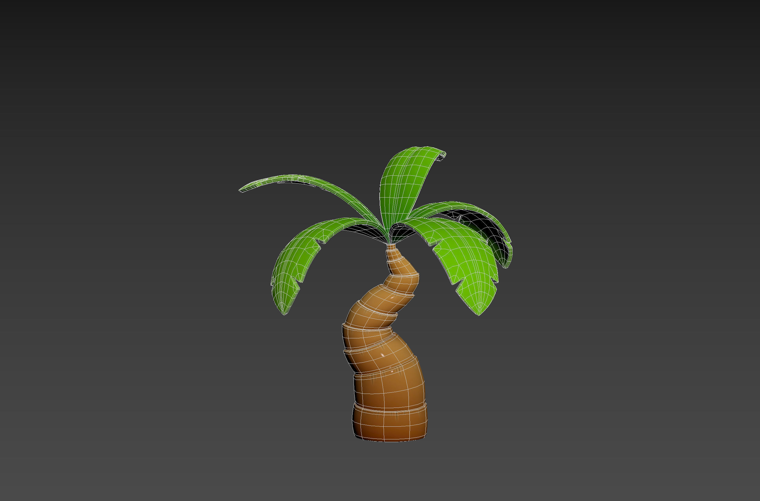 Cartoon Palm 001 3D model_13