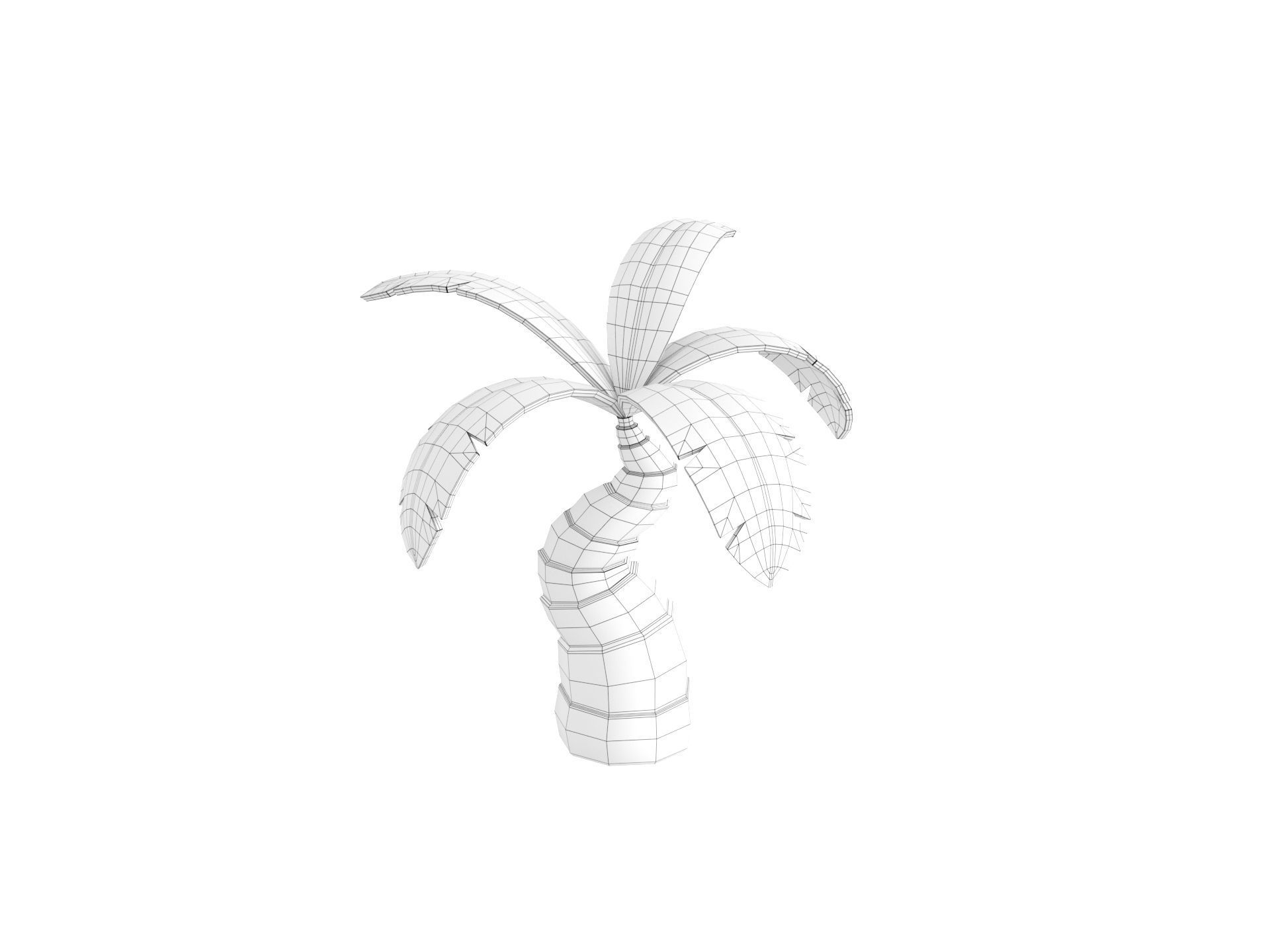 Cartoon Palm 001 3D model_22
