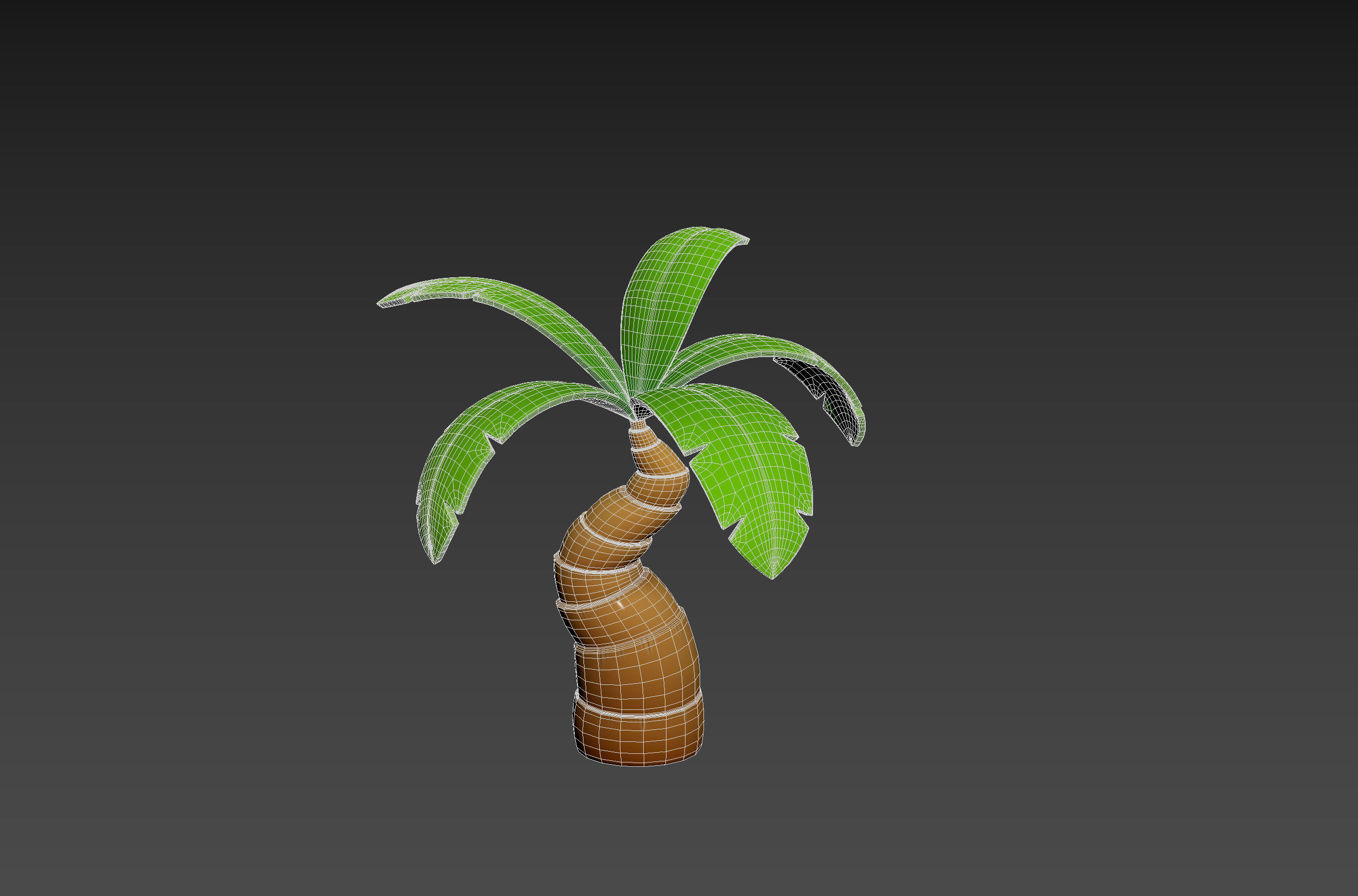 Cartoon Palm 001 3D model_12