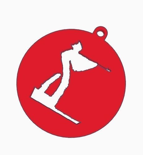 Beijing 2022 Olympic biathlon pendants 3D print model