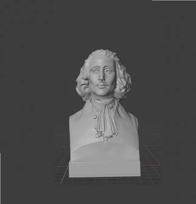 Baruch Spinoza 3D print model