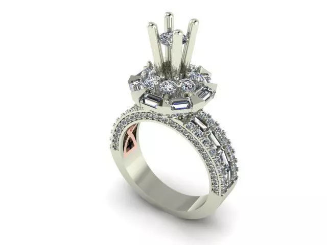 DIAMOND RINGS 3D print model_0