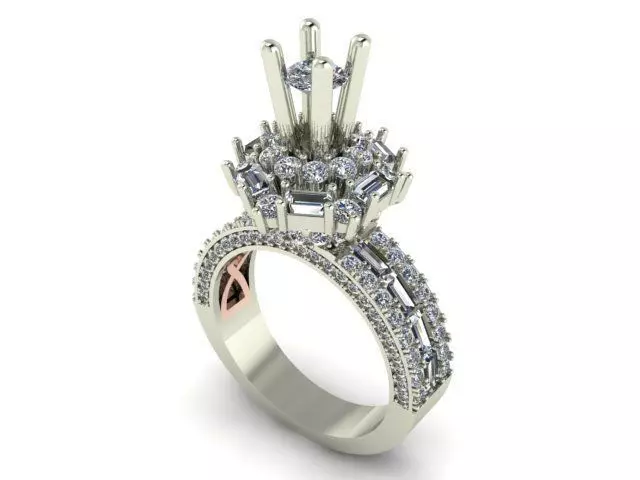 DIAMOND RINGS 3D print model_0