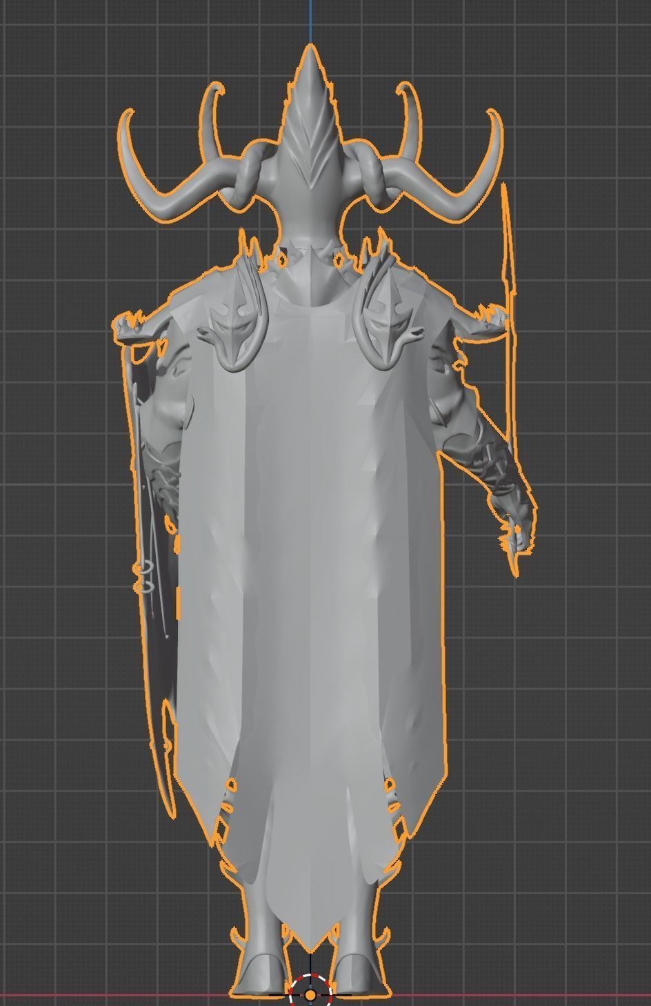 Age of hammer Dark elf king of north 3D print model_4