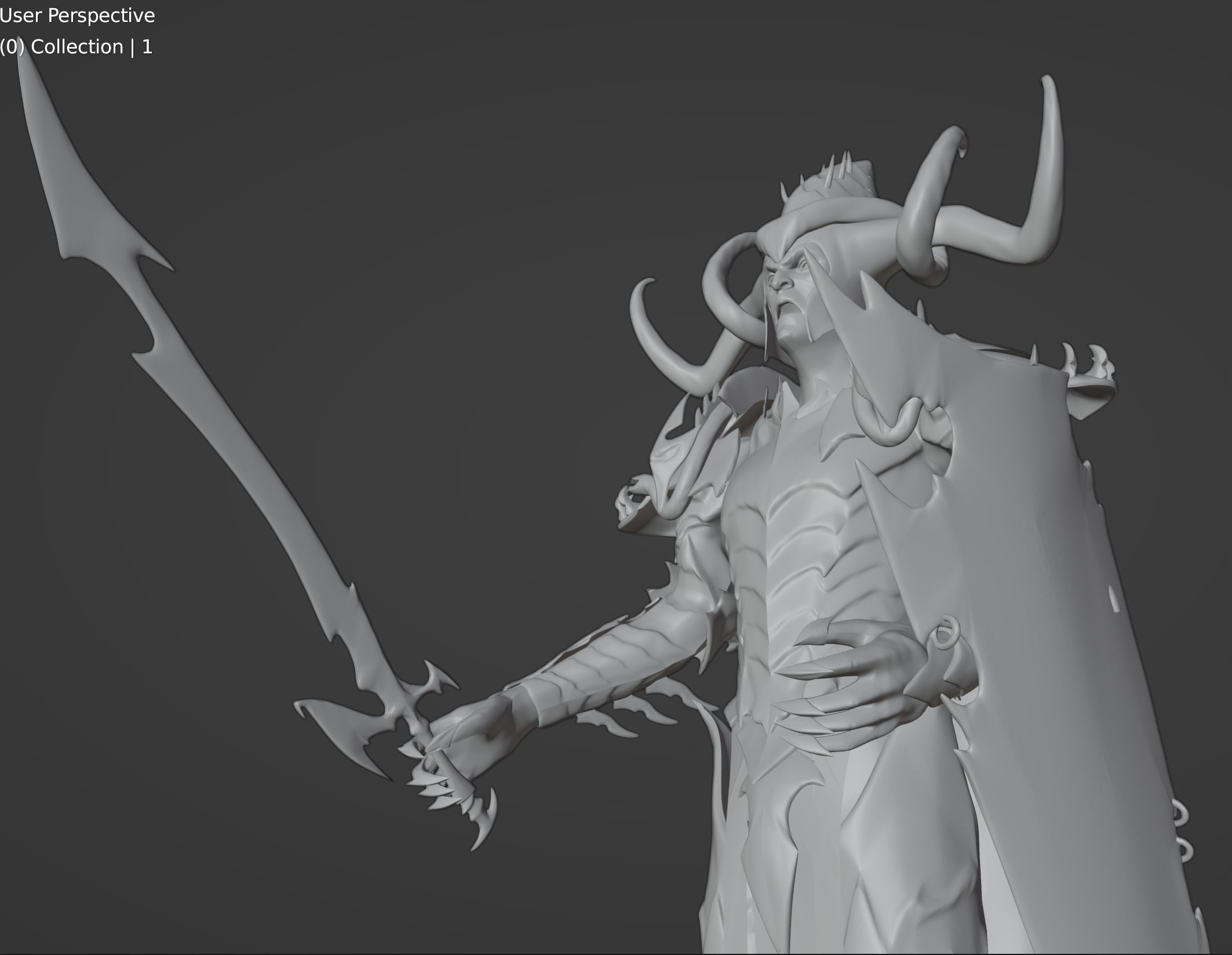 Age of hammer Dark elf king of north 3D print model_8