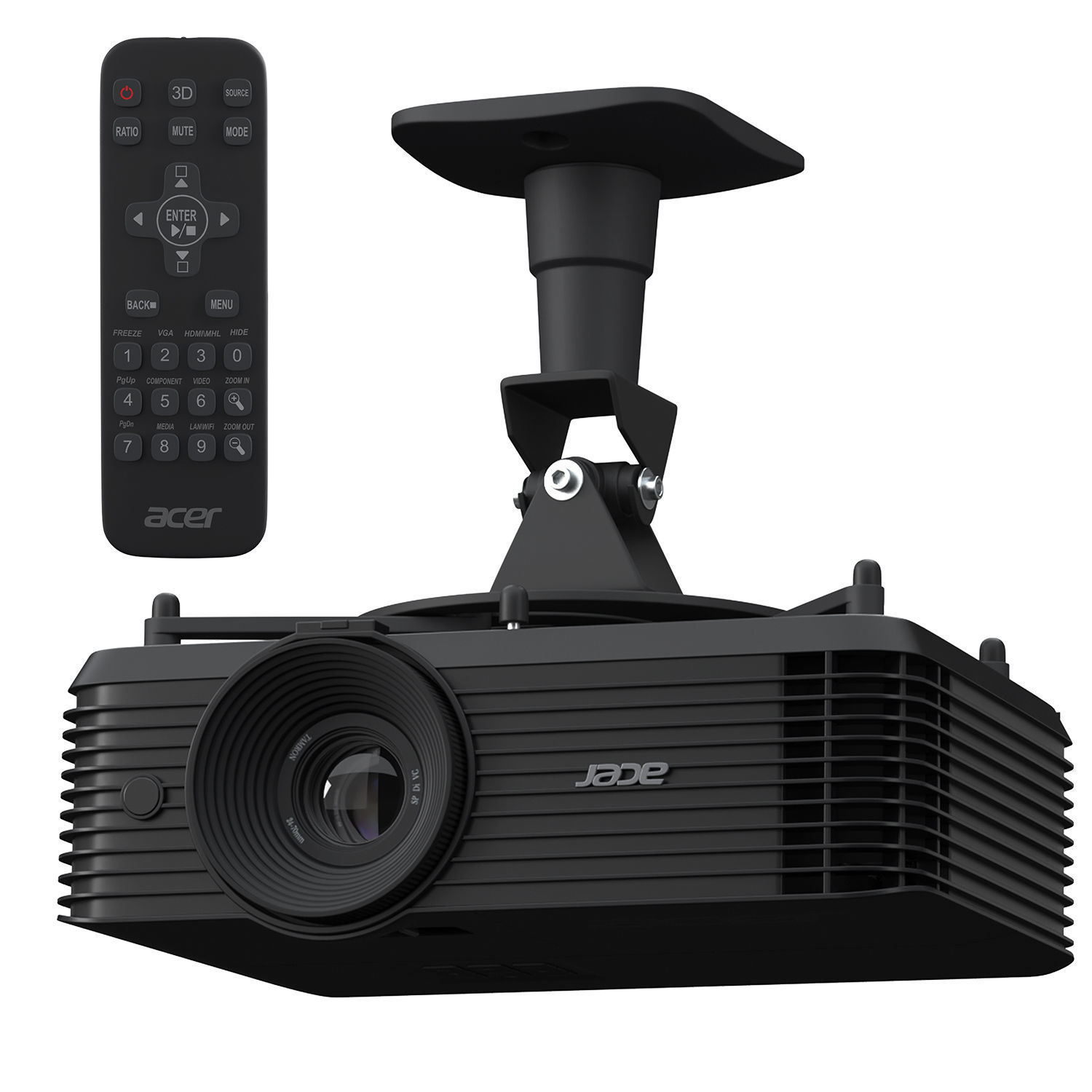 Acer X1326awh Black And White 3D model_5