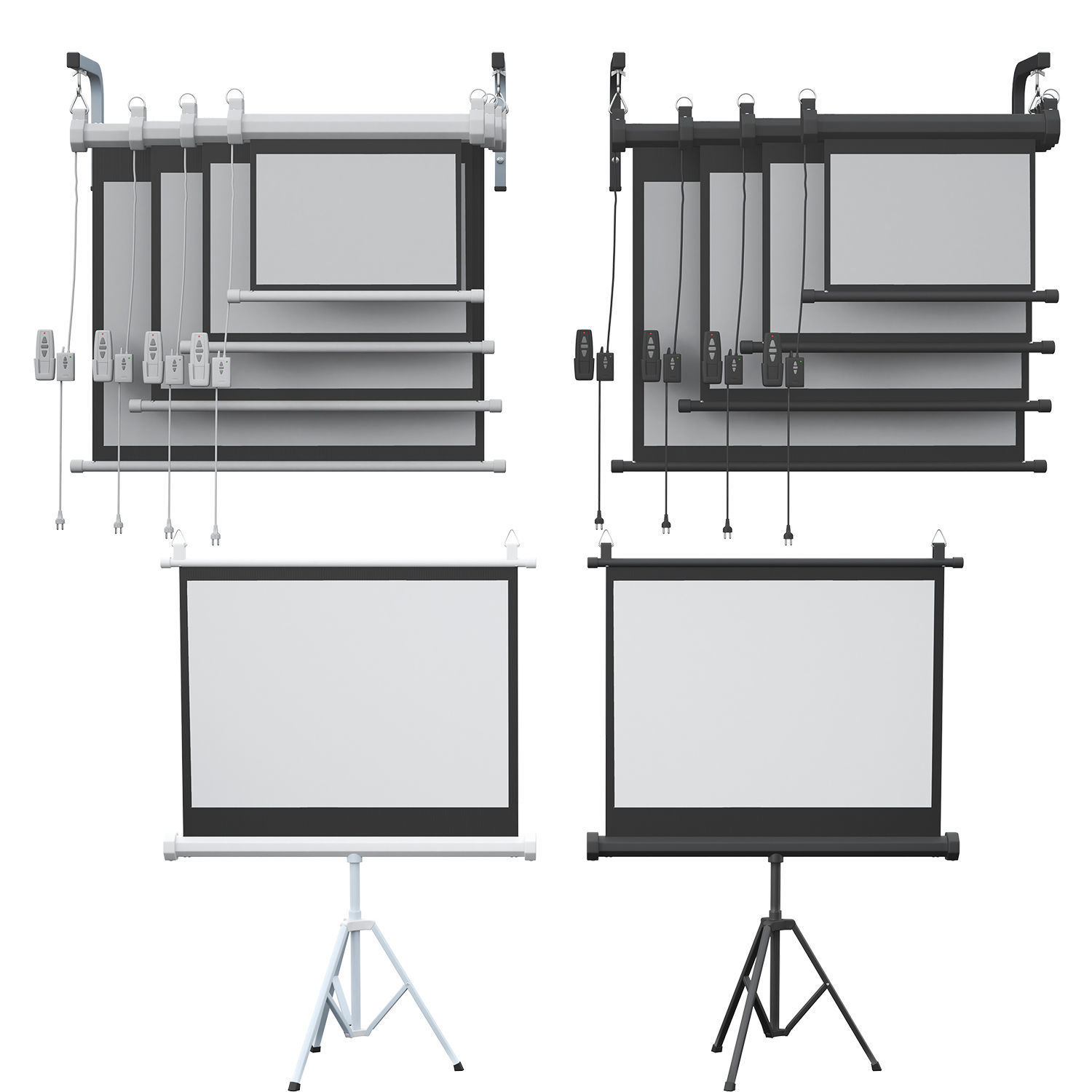 Acer X1326awh Black And White 3D model_10