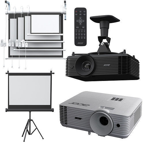 Acer X1326awh Black And White 3D model