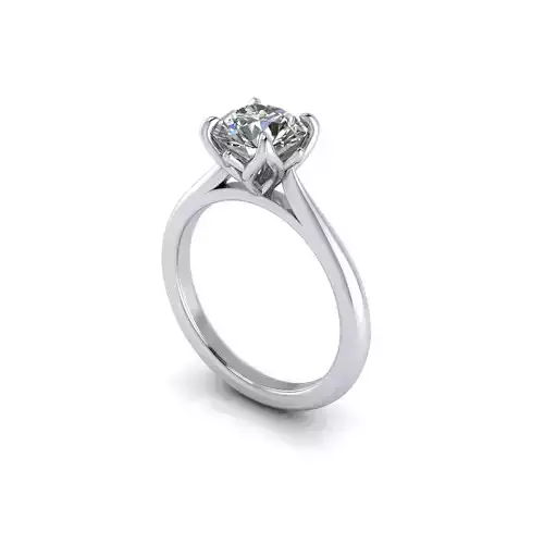 White Gold Love Diamond Ring
