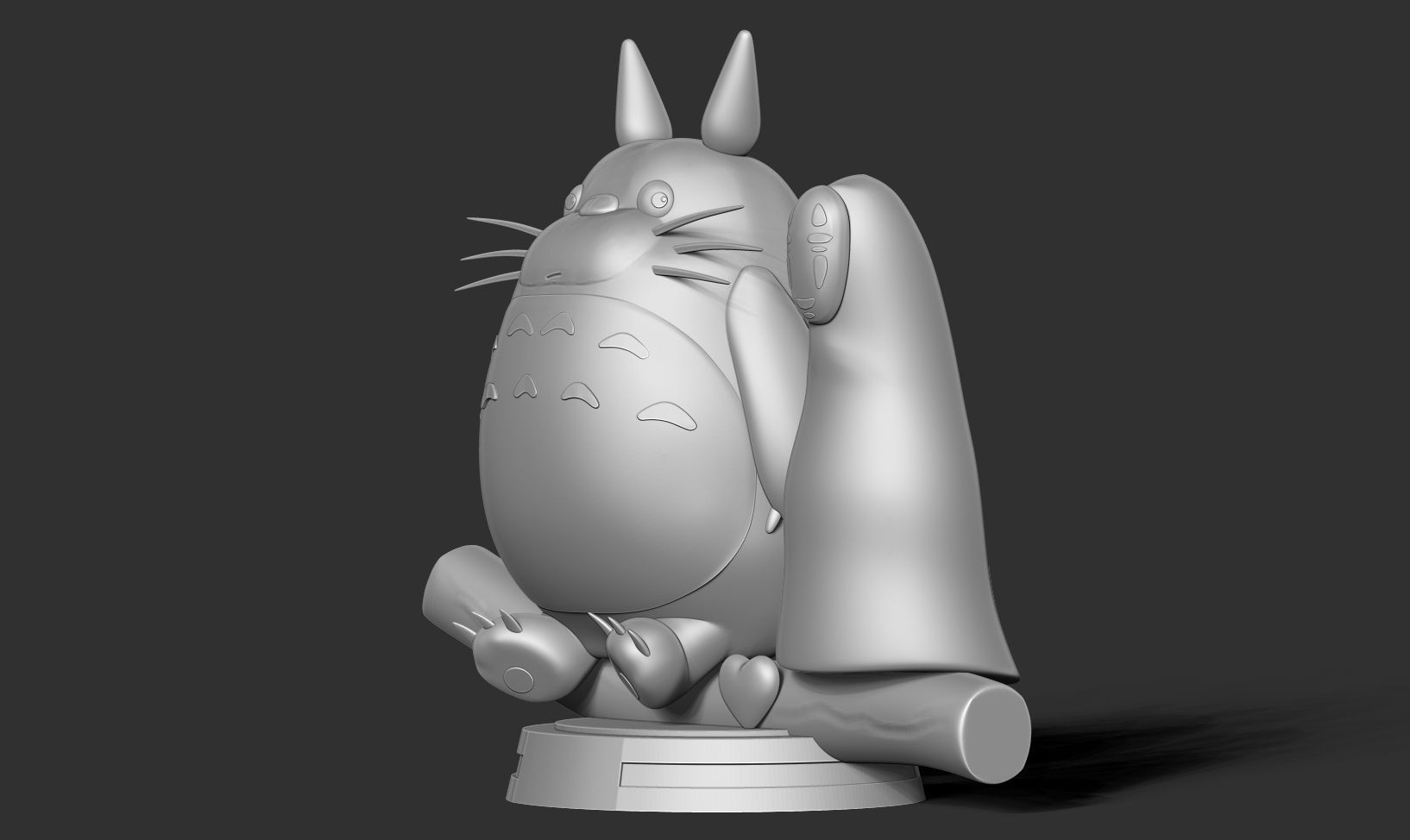 Totoro and No-Face 3D print model_11