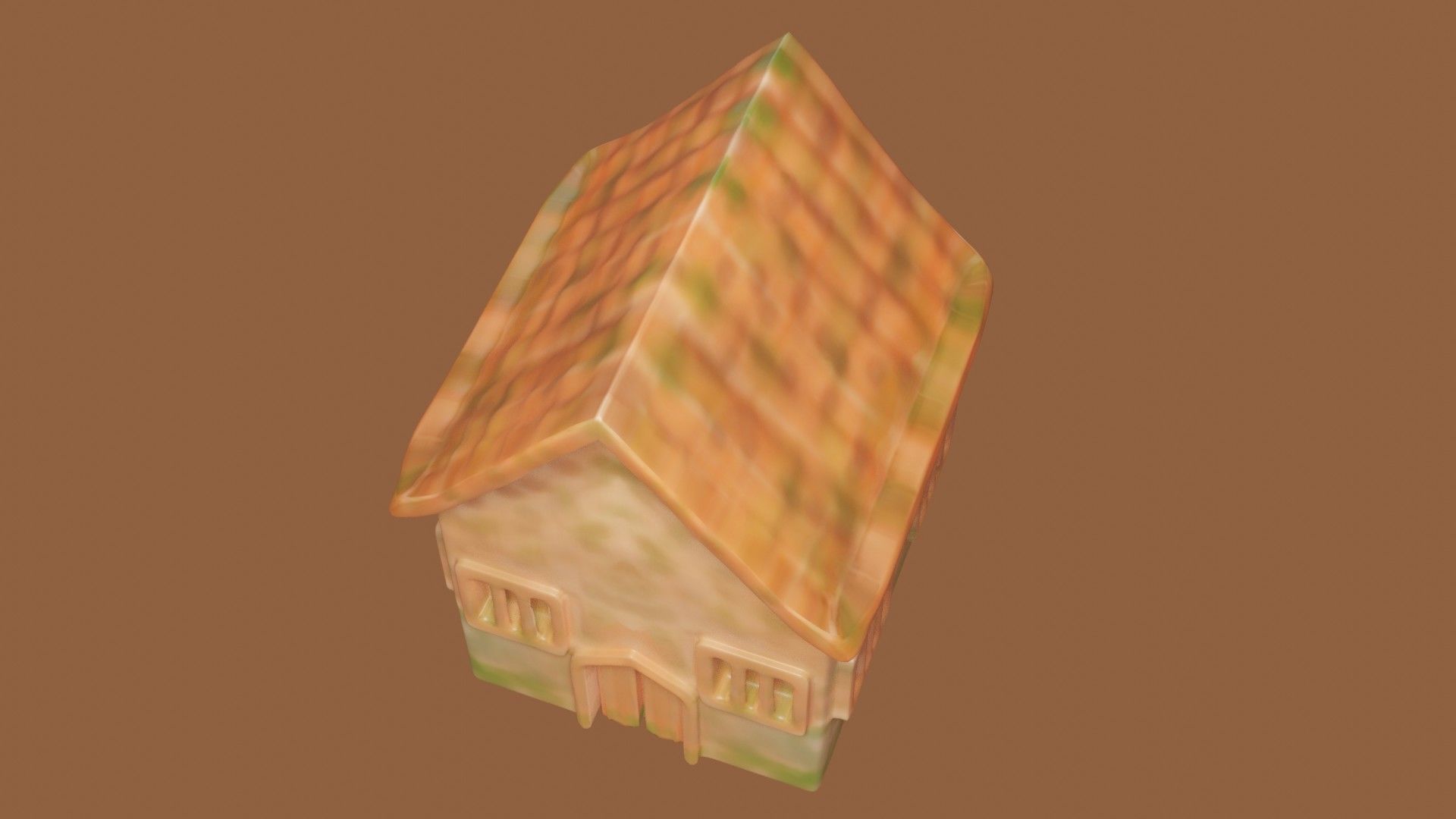 Cottage house 3D print model_4