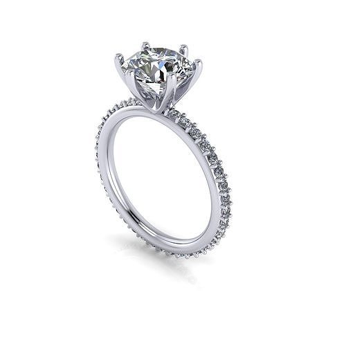 Love Never End Diamond Ring 3D print model