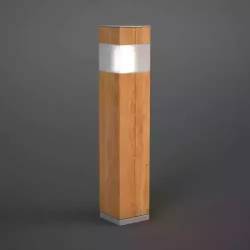 Garden Lamp  Stylish Wooden 3D model