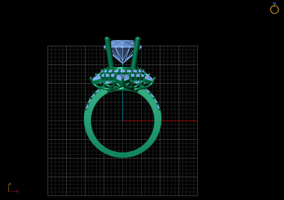 DIAMOND RINGS 3D print model_2