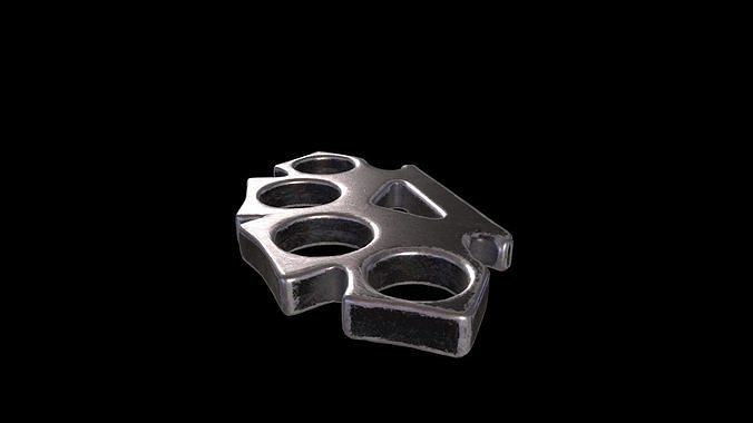 Brass Knuckle Cold Weapon Free 3D model