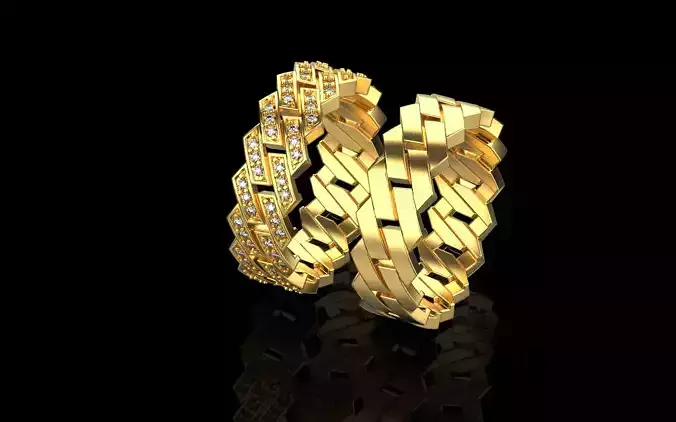 Cuban ring model 205  Size17