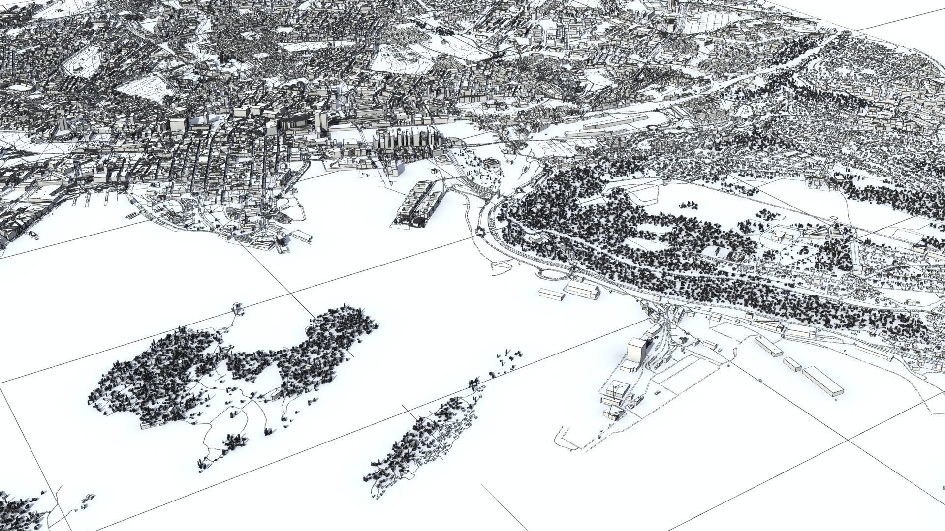 Oslo Norway Low-poly 3D model_41